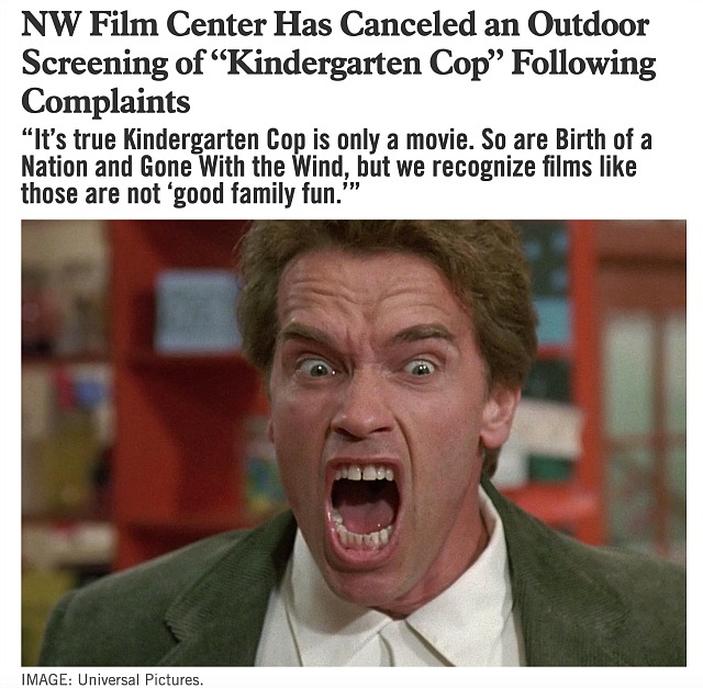 kindergarten cop its not a tumor