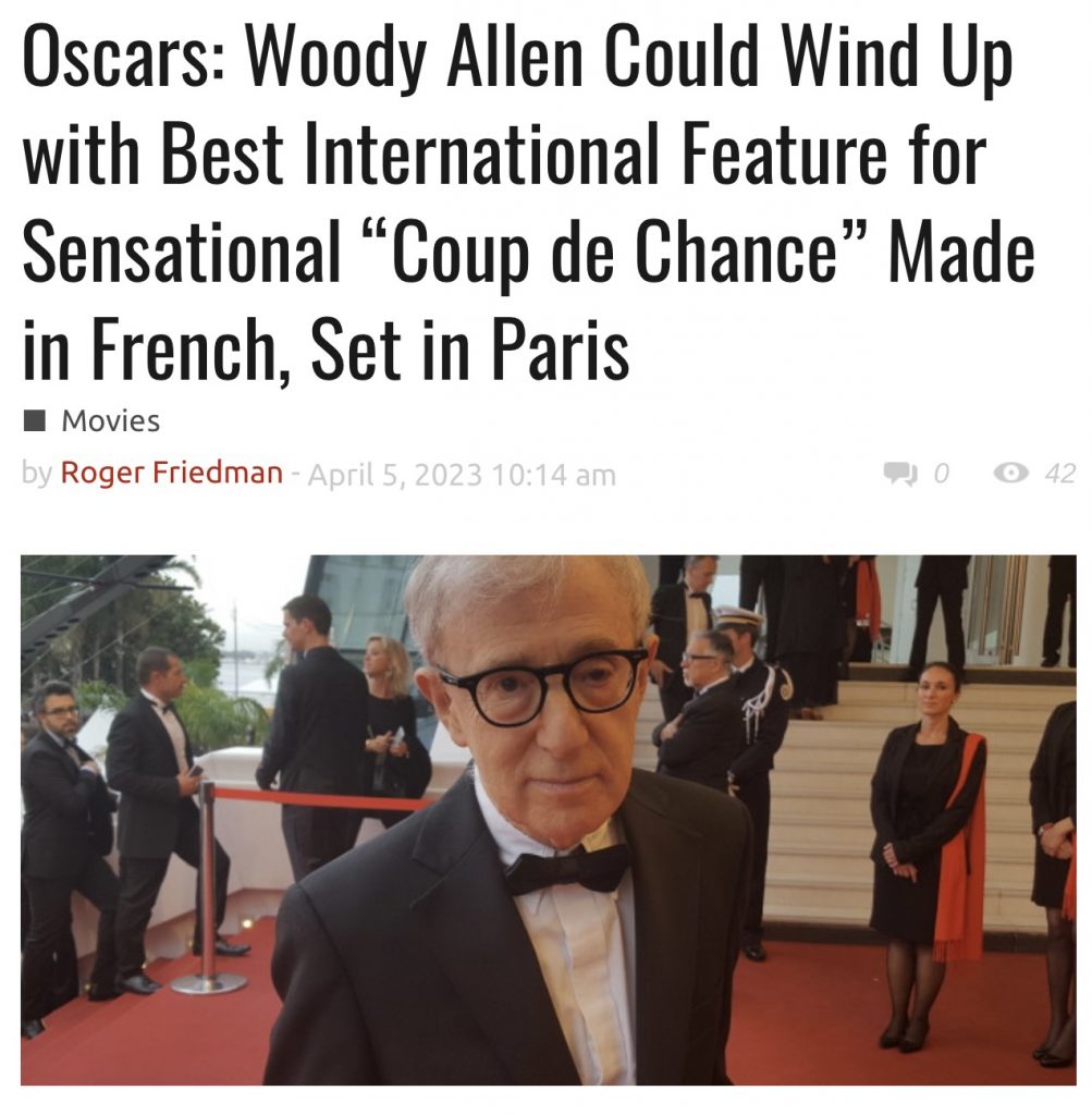 David Stratton reviews Woody Allen's Coup de chance